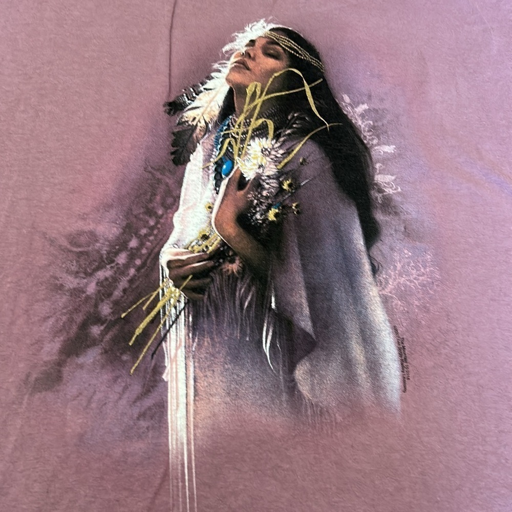 Vintage The Mountain Purple Graphic T Shirt - Picture 4 of 6